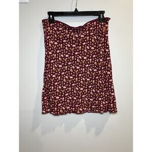Free‎ People Floral Print Skirt Size 10 Knee Length